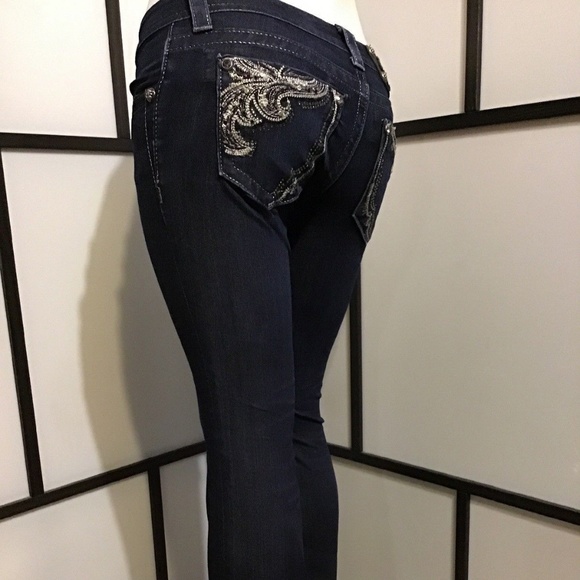 MISS ME silver crystal fleur pocket - Picture 3 of 8